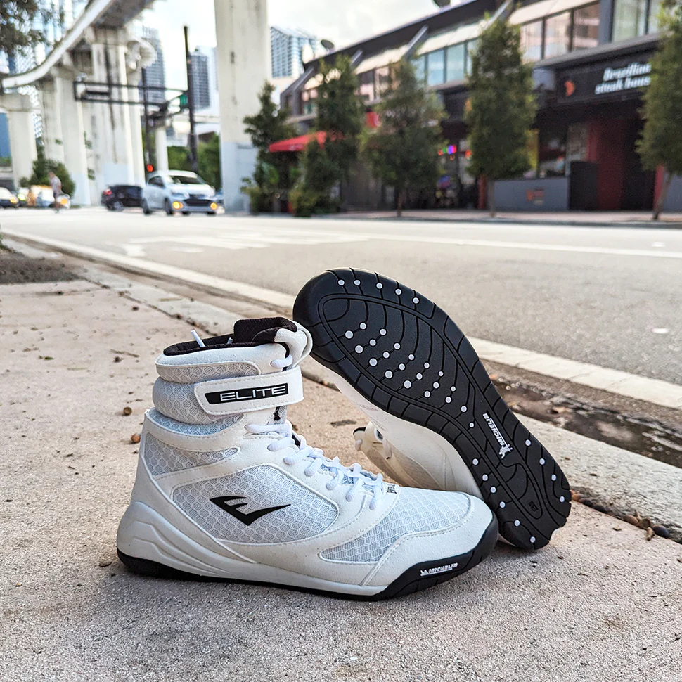 EVERLAST SHOES ELITE 2 BOXING WHITE/BLACK - Image 3