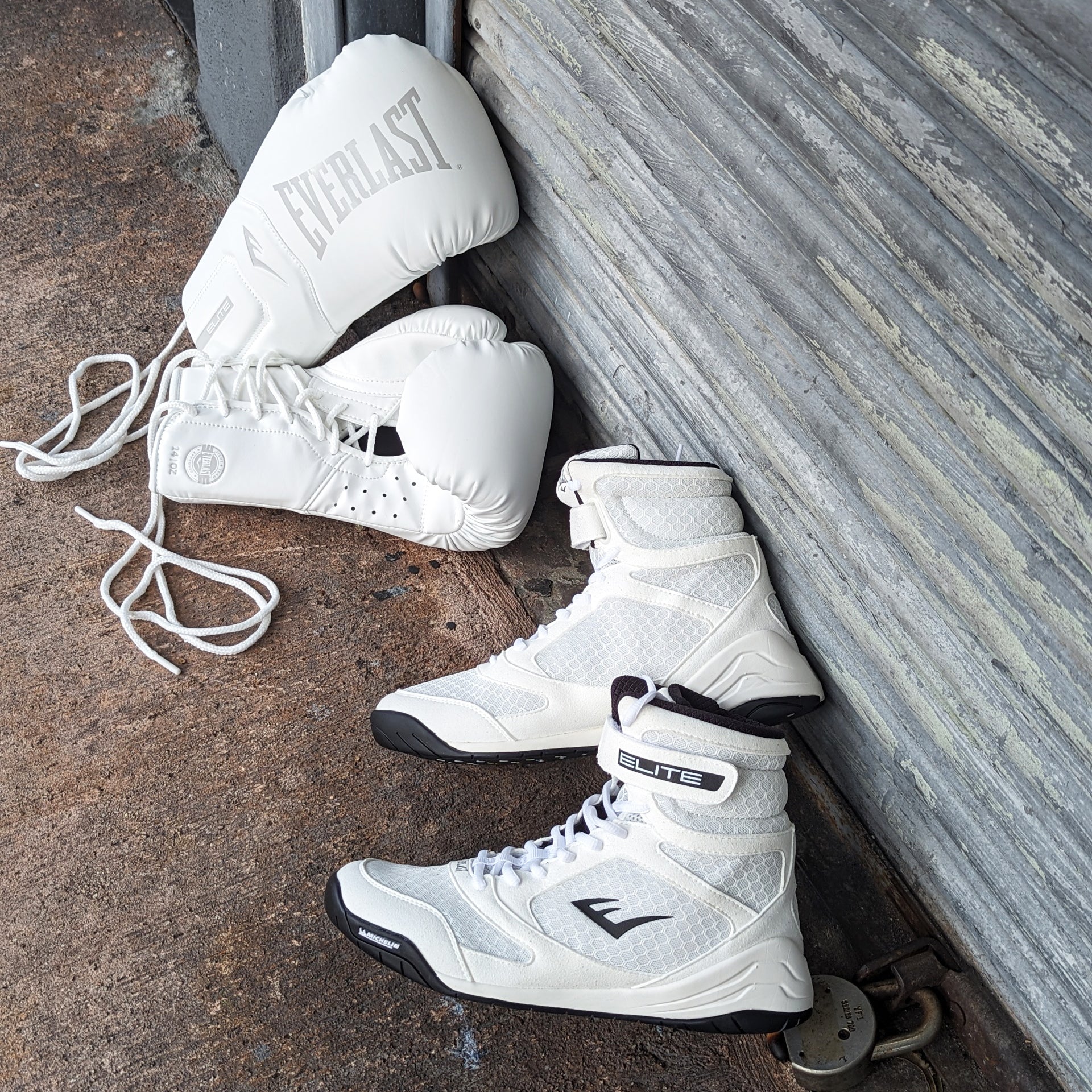 EVERLAST SHOES ELITE 2 BOXING WHITE/BLACK - Image 4