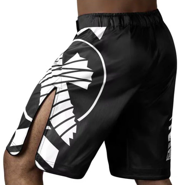 HAYABUSA SHORTS ICON LONG BLACK/WHITE - Image 3