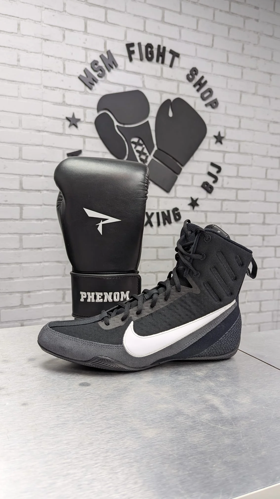 NIKE SHOES BOXING MACHOMAI 3 BLACK/WHITE - Image 5