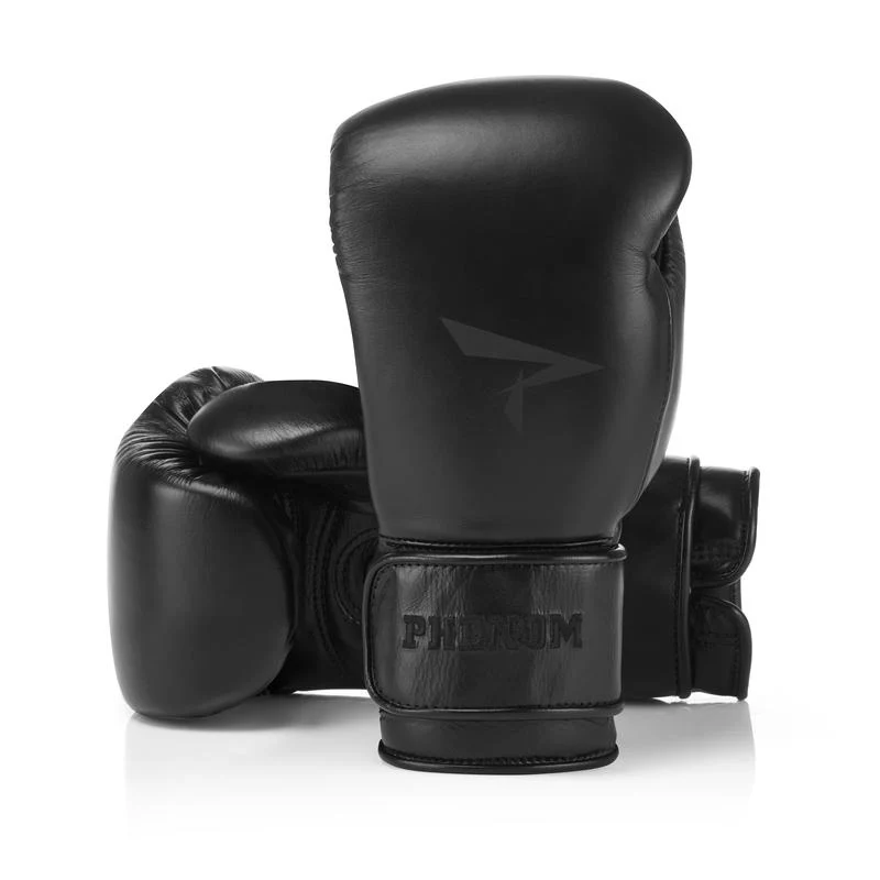 PHENOM BOXING GLOVES ELITE SG210S HOOK AND LOOP LEATHER BLACK - Image 4