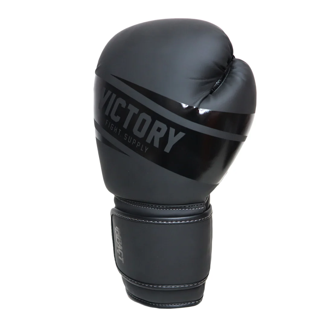 VICTORY GLOVES BOXING IMPACT V2 SYNTEC HOOK AND LOOP BLACK/BLACK - Image 3
