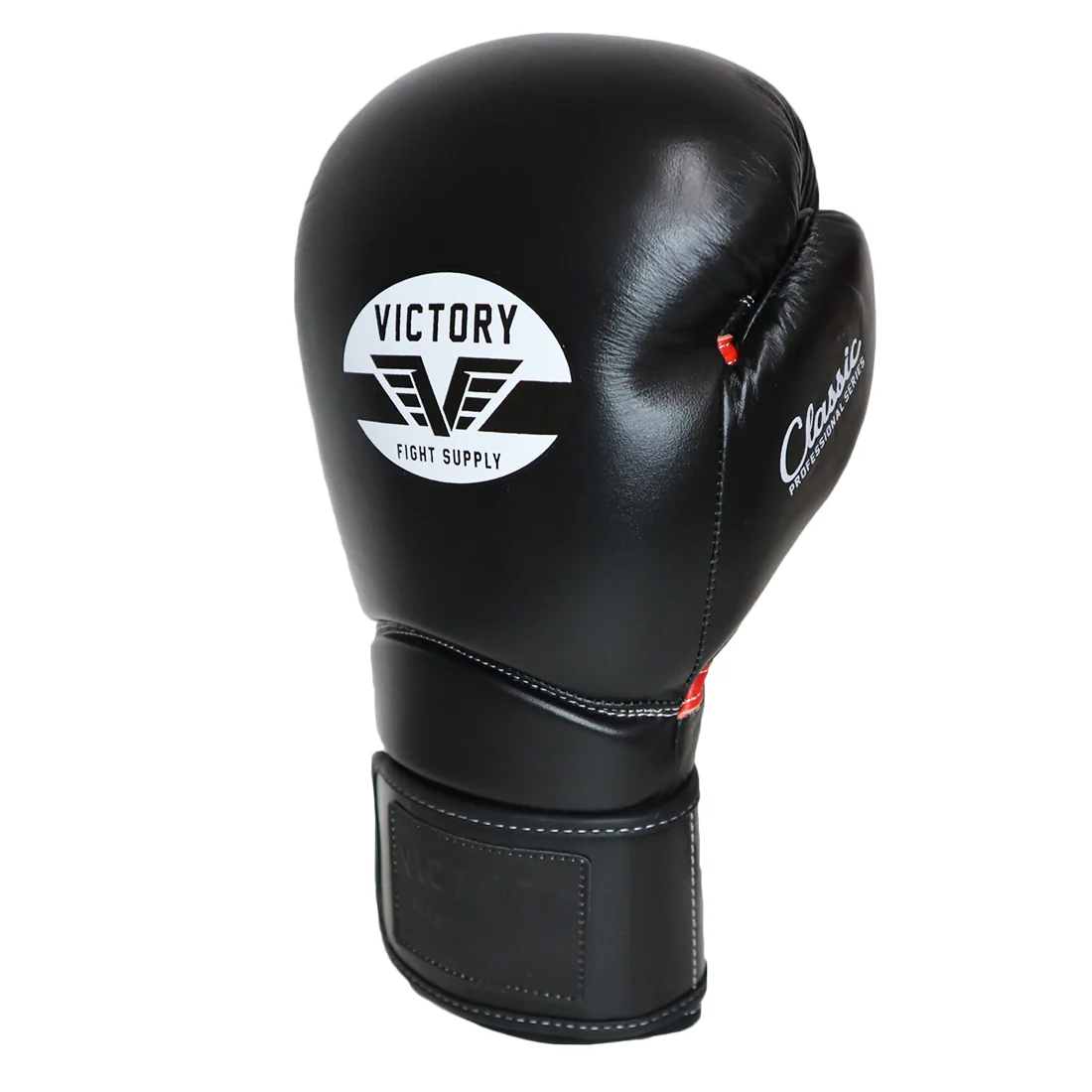 VICTORY GLOVES CLASSIC LEATHER HOOK & LOOP BLACK - Image 3