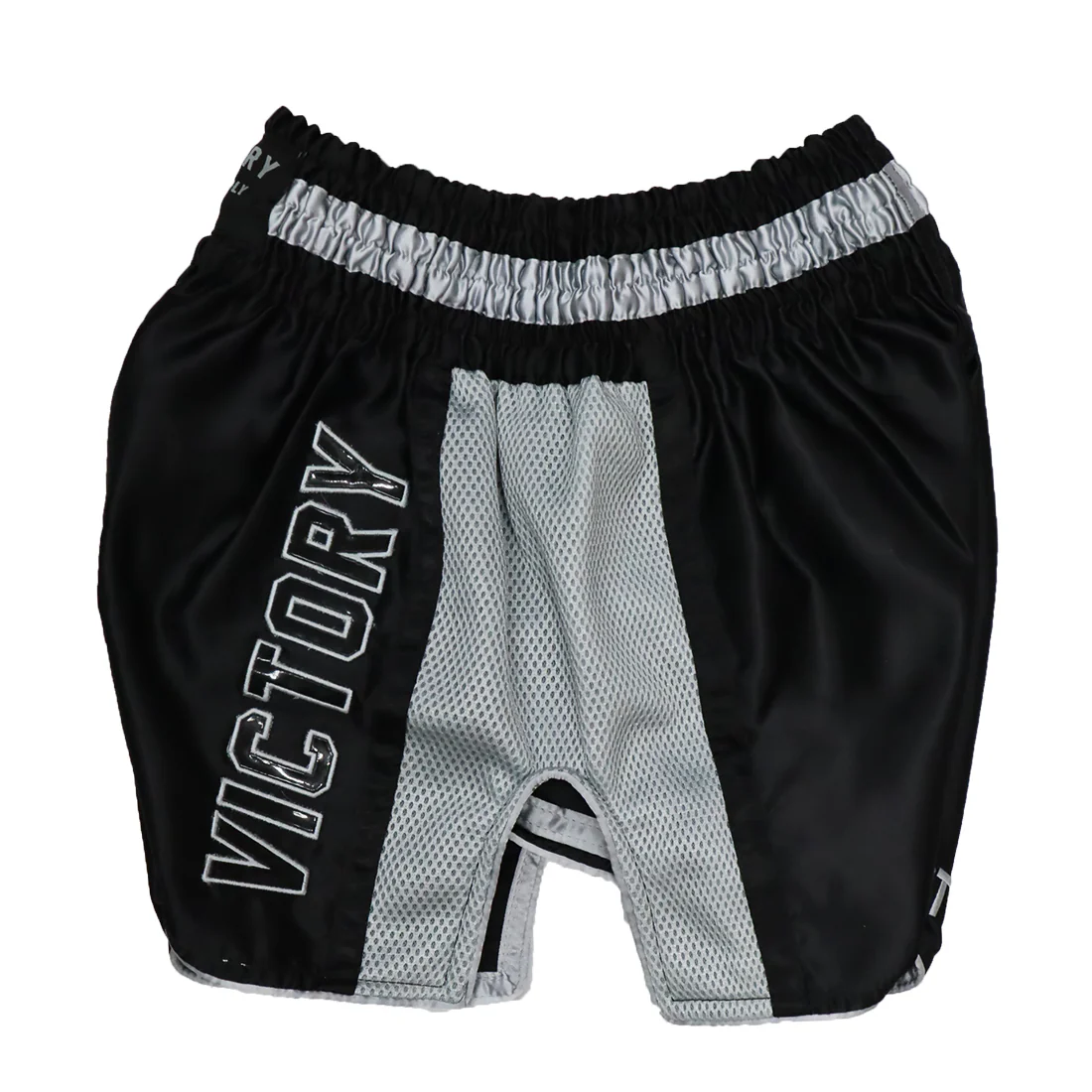 VICTORY MUAY THAI SHORTS CARBON BLACK/SILVER - Image 6