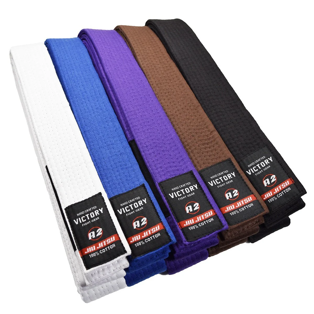 VICTORY BELT JIU JITSU RANK BLACK - Image 3
