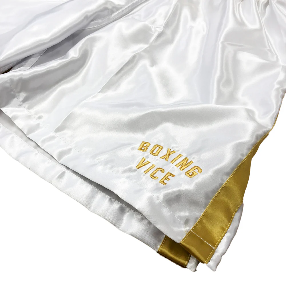 VICTORY BOXING SHORTS VICE SERIES WHITE/GOLD - Image 3