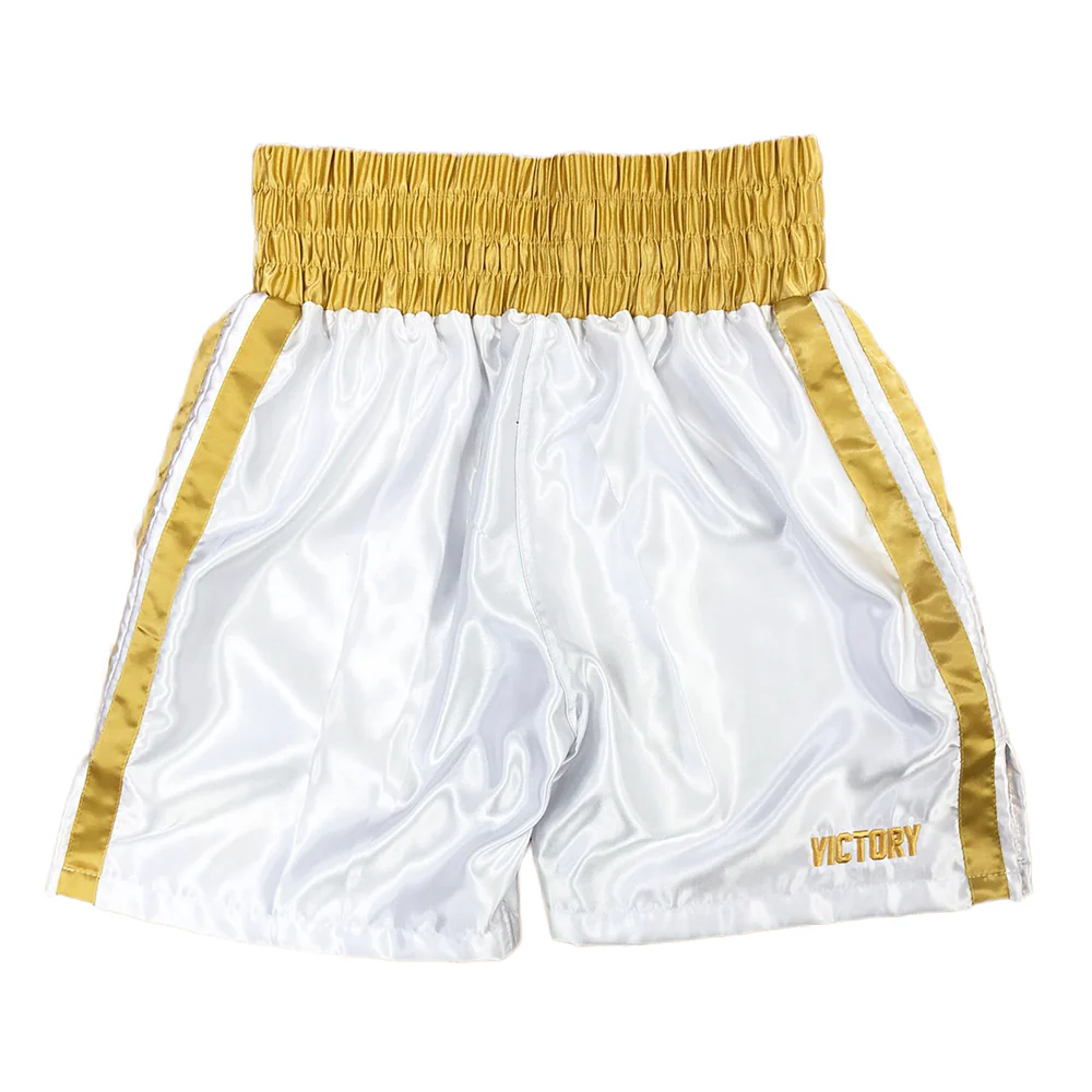 VICTORY BOXING SHORTS VICE SERIES WHITE/GOLD - Image 4